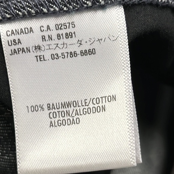 ESCADA Striated Trouser Five Pocket 100% Cotton Blue/Grey Wash Jeans SZ 40 (10) - Picture 13 of 16
